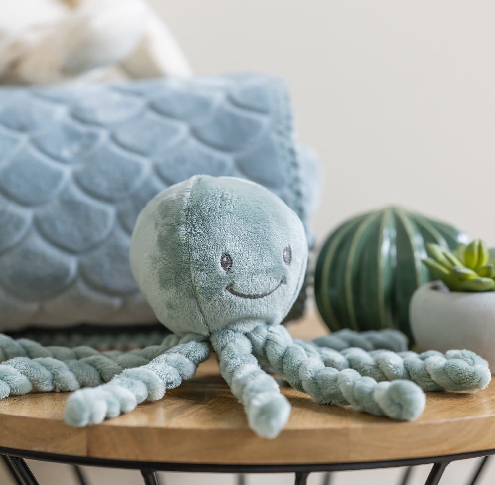 octopus knuffel koppergroen