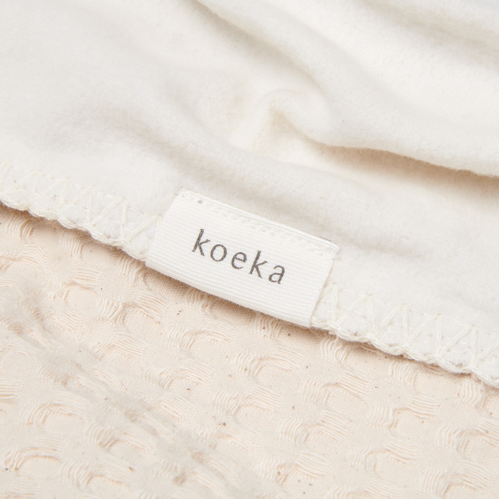 deken wieg cotton fleece wafel Amsterdam 100x75 natural