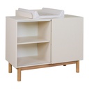 Quax 2-delige babykamer (meegroeibed L 120 x B 60 cm + commode met verlengstuk) Mood Clay