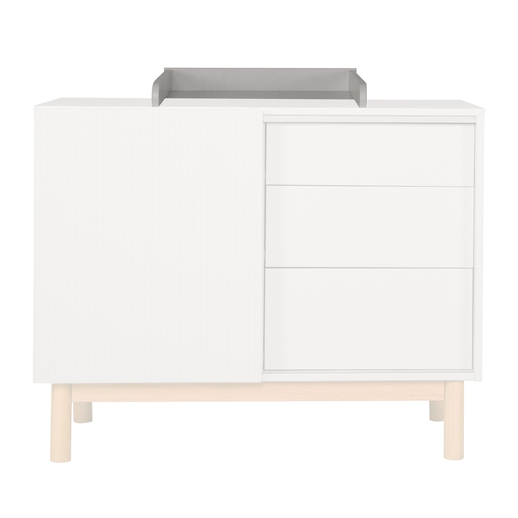 Quax 2-delige babykamer (meegroeibed L 120 x B 60 cm + commode met verlengstuk) Mood Clay