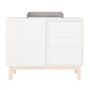 Quax 2-delige babykamer (meegroeibed L 120 x B 60 cm + commode met verlengstuk) Mood Clay