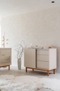 Quax 2-delige babykamer (meegroeibed L 120 x B 60 cm + commode met verlengstuk) Mood Clay