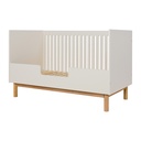 Quax 2-delige babykamer (meegroeibed L 140 x B 70 cm + commode met verlengstuk) Mood Clay