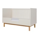 Quax 2-delige babykamer (meegroeibed L 140 x B 70 cm + commode met verlengstuk) Mood Clay