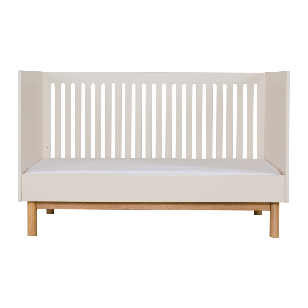 Quax 2-delige babykamer (meegroeibed L 140 x B 70 cm + commode met verlengstuk) Mood Clay