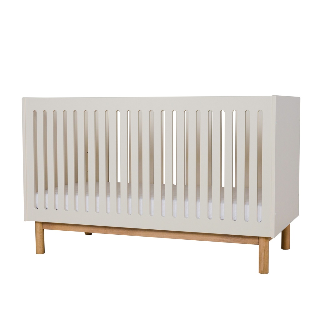 Quax 2-delige babykamer (meegroeibed L 140 x B 70 cm + commode met verlengstuk) Mood Clay