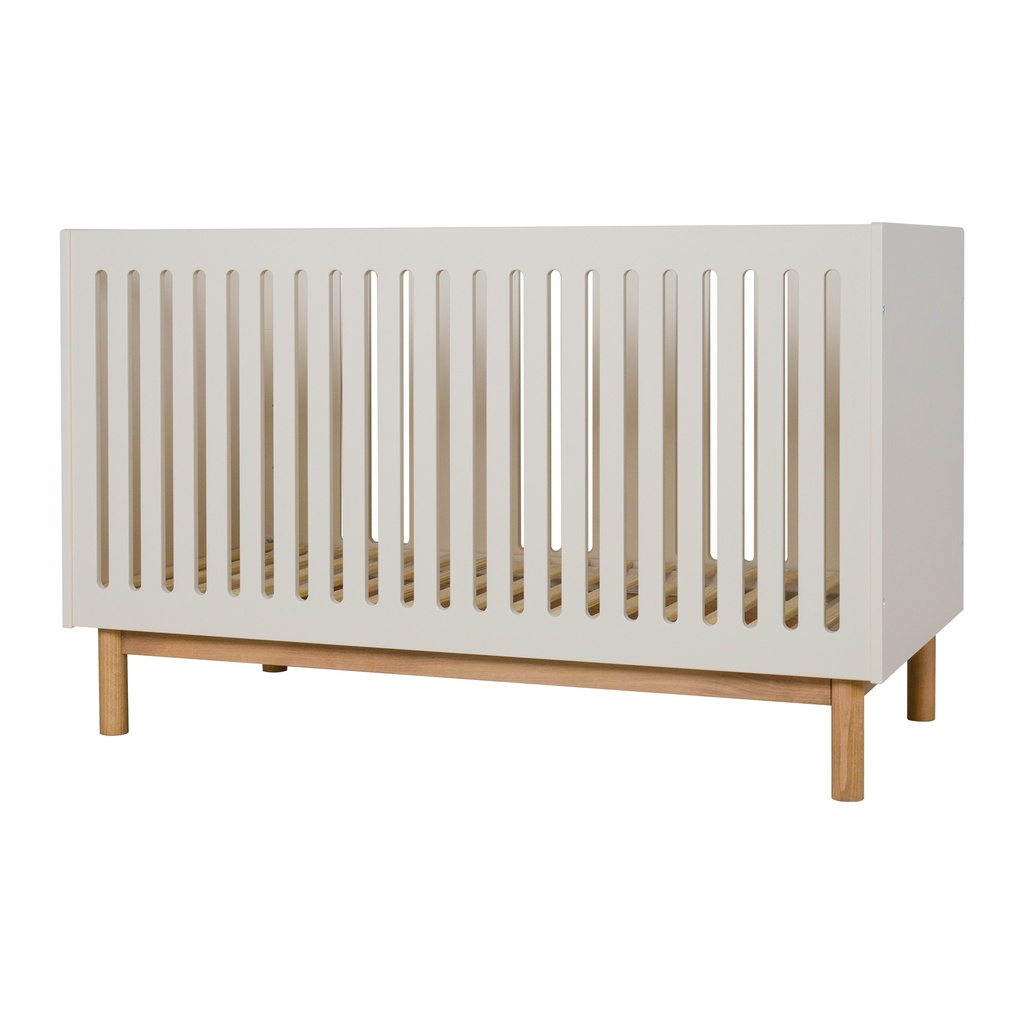 Quax 2-delige babykamer (meegroeibed L 140 x B 70 cm + commode met verlengstuk) Mood Clay