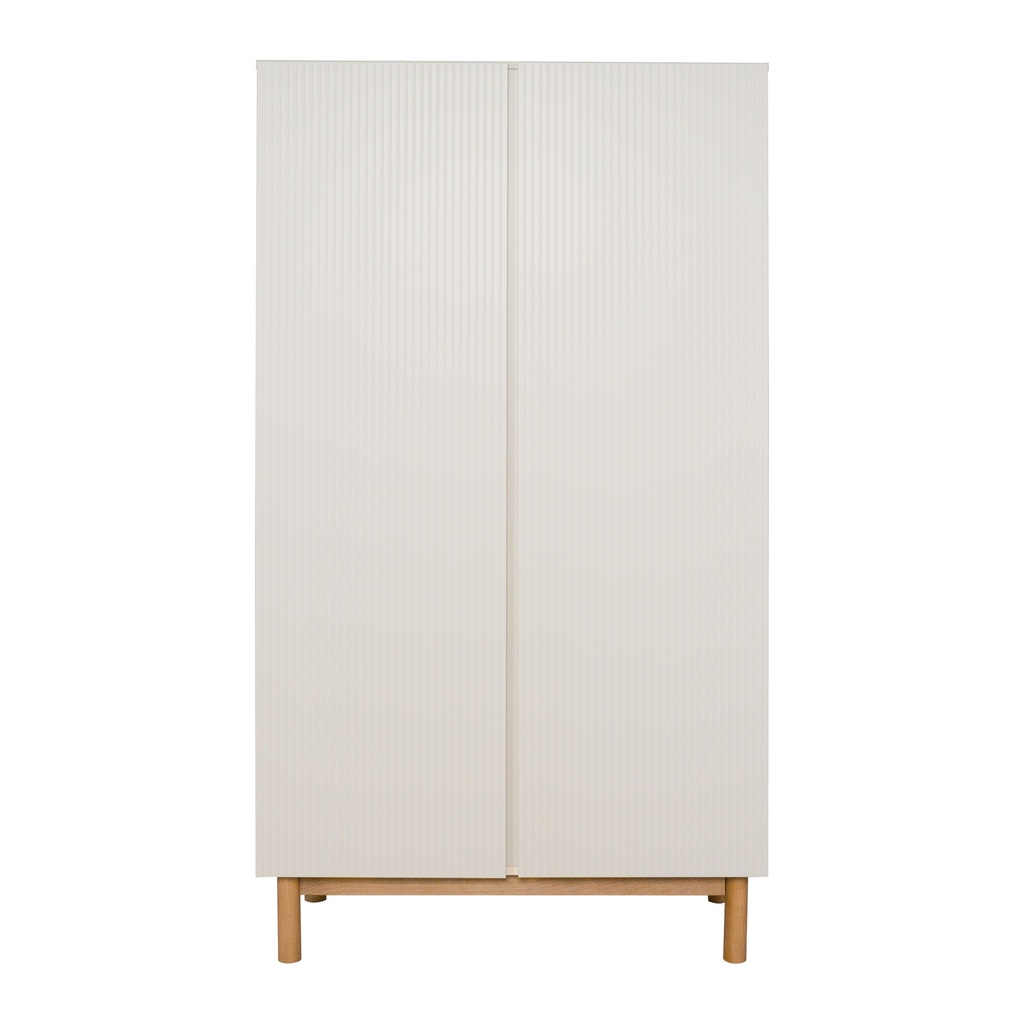 Quax 3-delige babykamer (meegroeibed L 120 x B 60 cm+ commode + kast met 2 deuren) Mood Clay