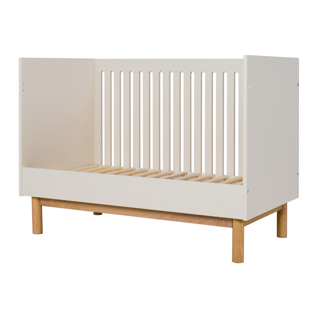 Quax 3-delige babykamer (meegroeibed L 120 x B 60 cm+ commode + kast met 3 deuren) Mood Clay