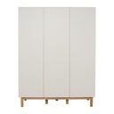 Quax 3-delige babykamer (meegroeibed L 120 x B 60 cm+ commode + kast met 3 deuren) Mood Clay