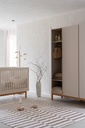 Quax 3-delige babykamer (meegroeibed L 140 x B 70 cm+ commode + kast met 3 deuren) Mood Clay