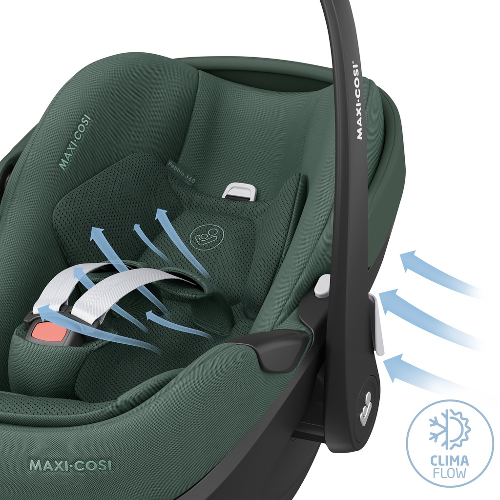 Maxi-Cosi Siège-auto portable Pebble 360 Pro² Groupe 0+ Essential Green