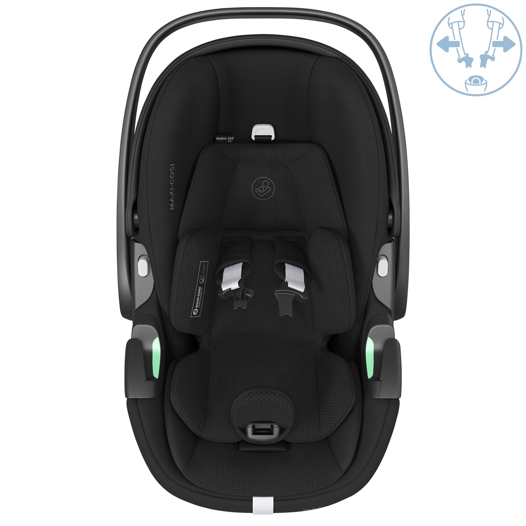 Maxi-Cosi Siège-auto portable Pebble 360 Pro² Groupe 0+ Essential Black