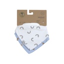 Lässig Bavoir bandana Happy Rascals Smile Sky Blue - 2 pièces