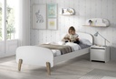 Jaxx Table de nuit blanc Kiddy