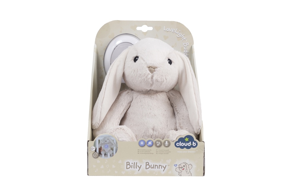 knuffel met licht en muziek LoveLight Buddies - Billy Bunny