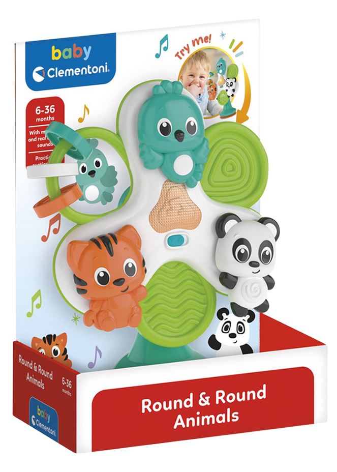 Clementoni Activiteitenspeeltje Round & Round Animals