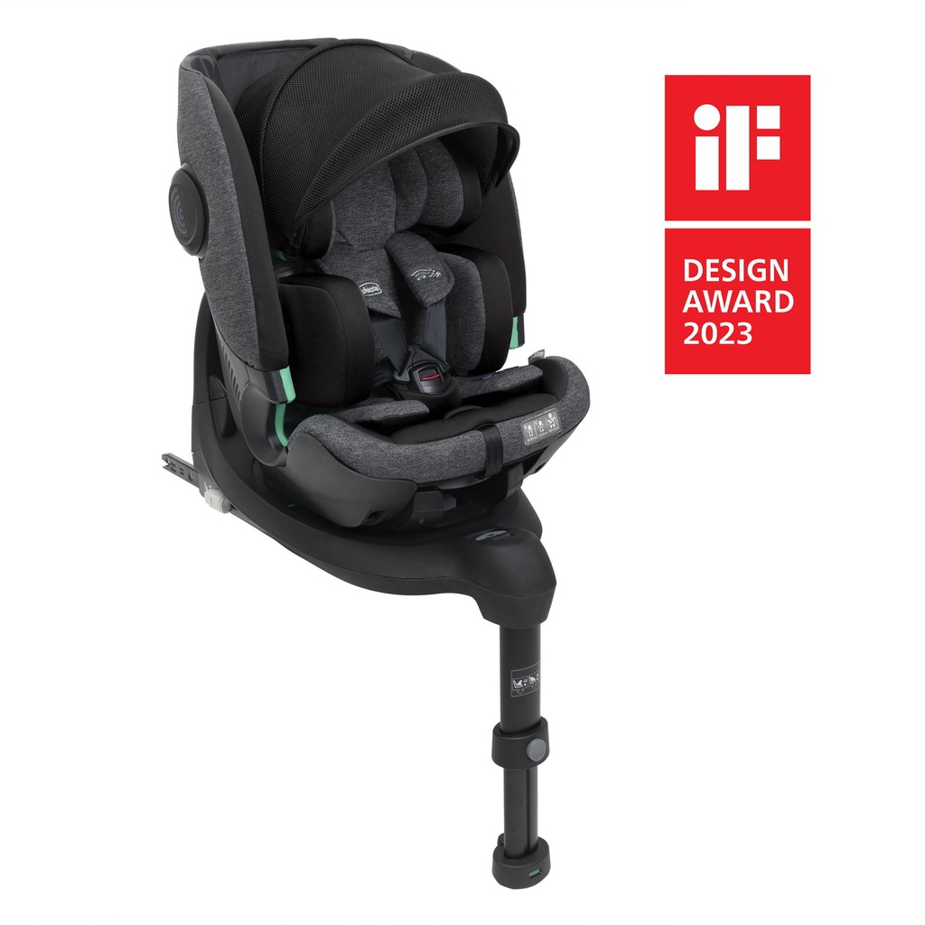 Chicco Autostoel Bi-Seat i-Size Air (inclusief 360°-basis) Groep 0+/1/2/3 Black