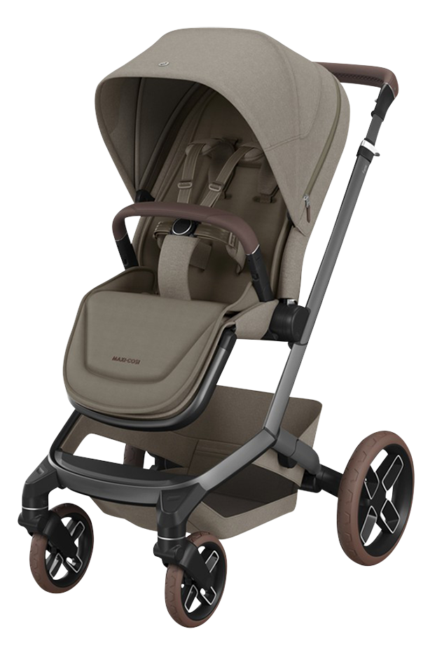 Maxi-Cosi 5-in-1 Kinderwagen Fame Twillic Truffle (inclusief draagbare autostoel Truffle + basis)