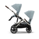 Cybex INFO+ wandelwagen Gazelle S extra zitje frame taupe / sky blue