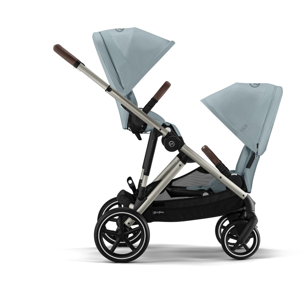 Cybex INFO+ wandelwagen Gazelle S extra zitje frame taupe / sky blue