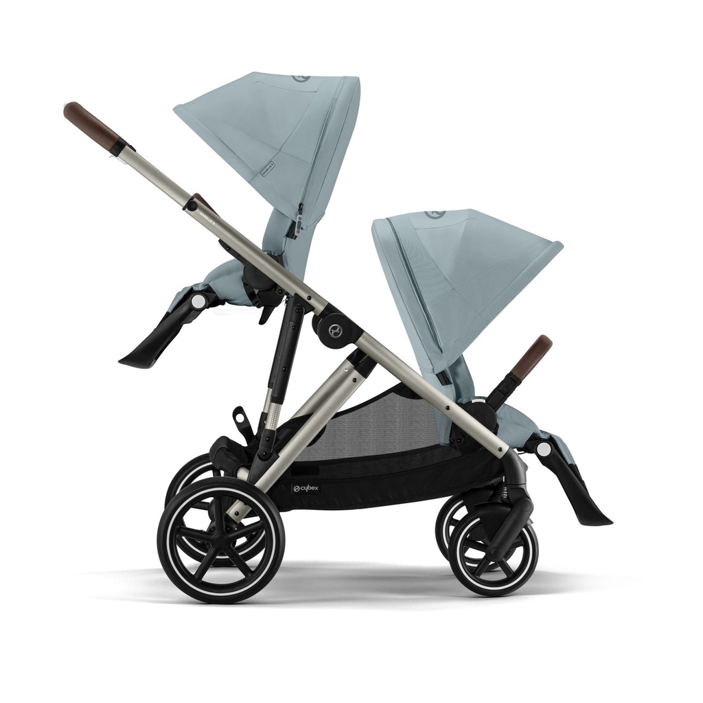 Cybex INFO+ wandelwagen Gazelle S extra zitje frame taupe / sky blue