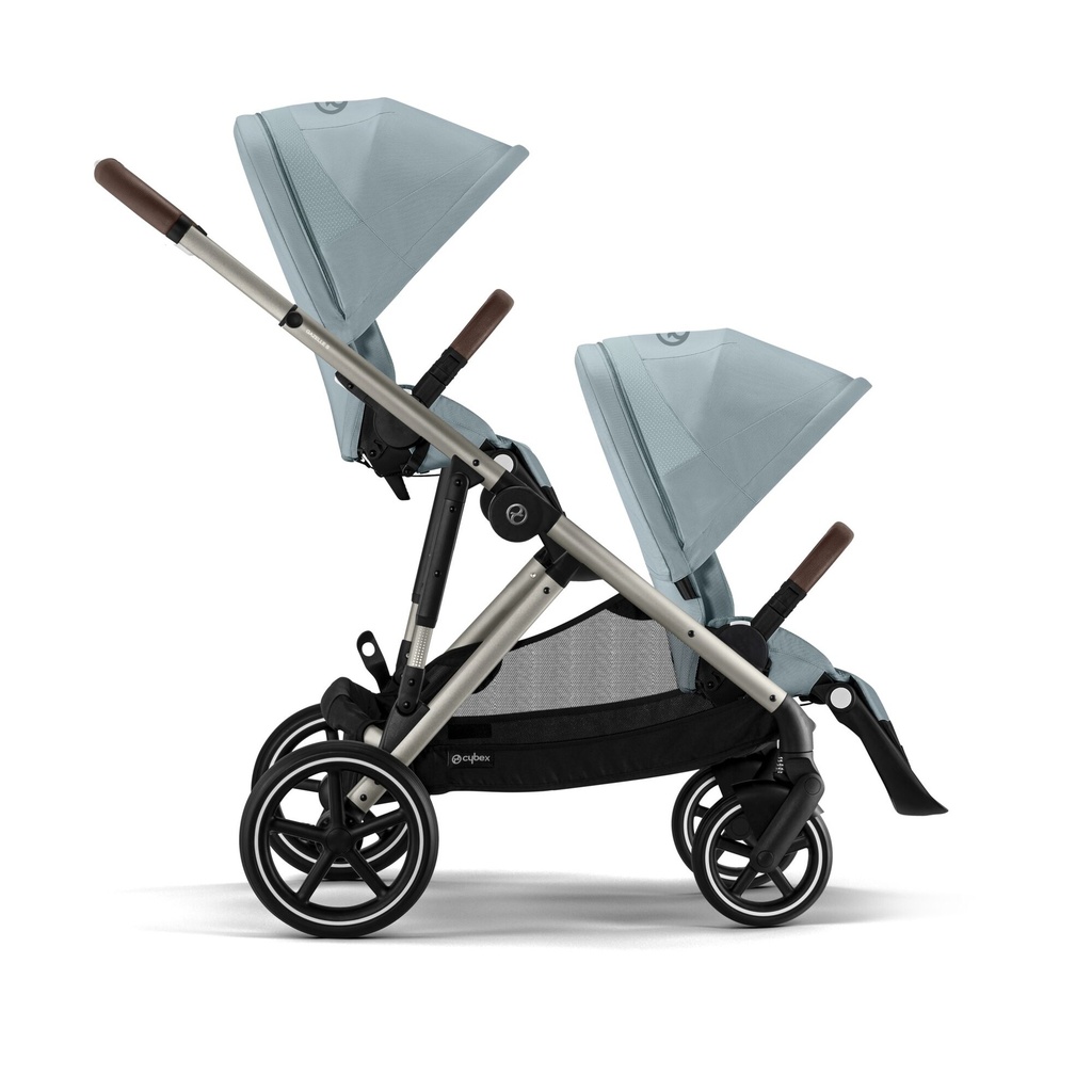 Cybex INFO+ wandelwagen Gazelle S extra zitje frame taupe / sky blue