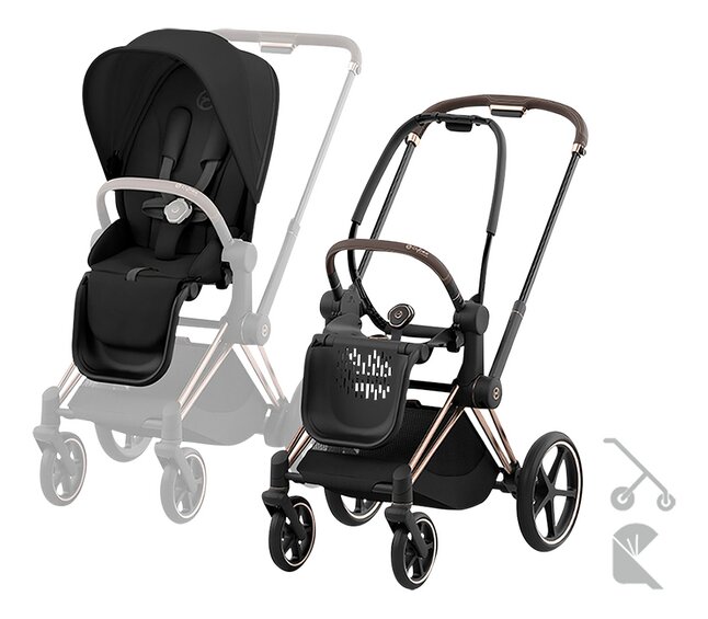 Cybex 2-in-1 Kinderwagen Priam Sepia Black/Rosegold