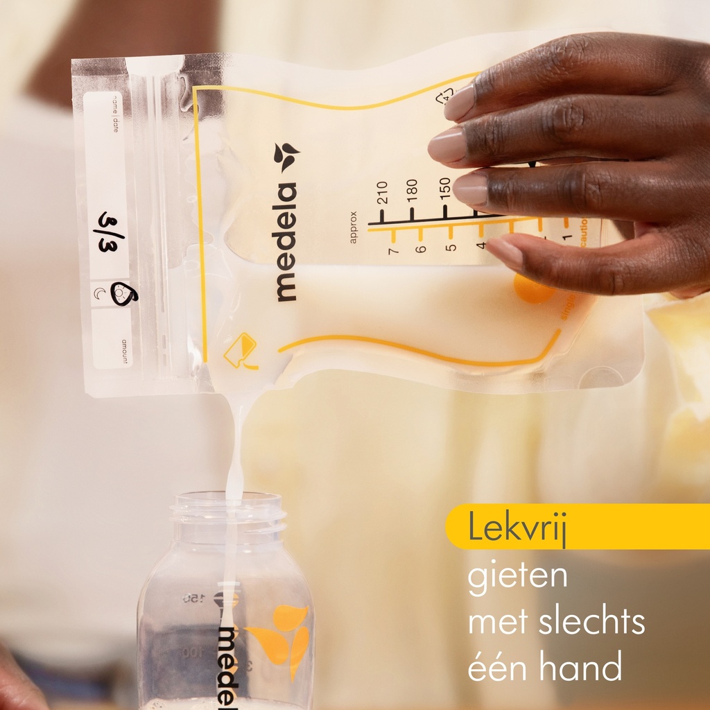 Medela Moedermelkbewaarzakjes met schenktuit 210 ml - 25 stuks