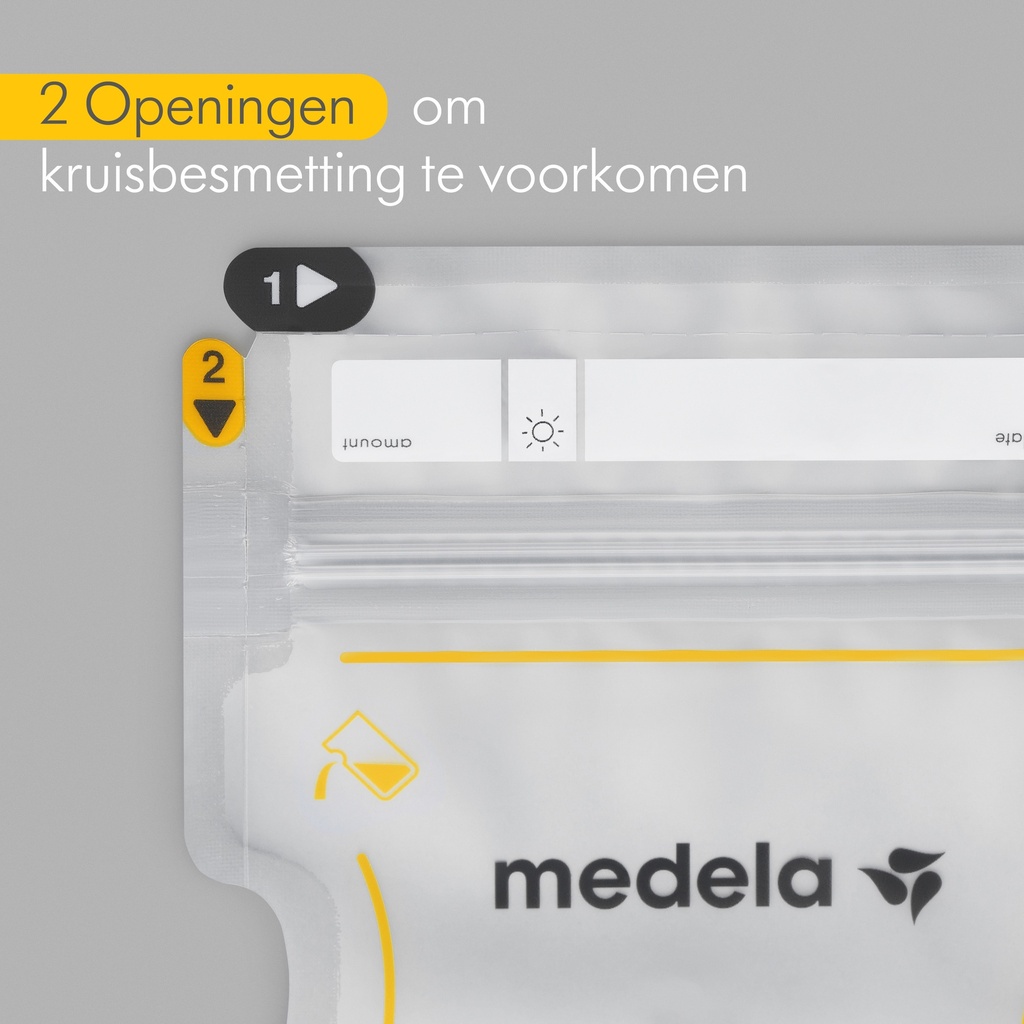 Medela Moedermelkbewaarzakjes met schenktuit 210 ml - 50 stuks