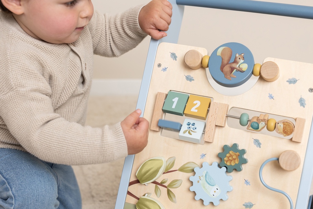 Little Dutch Houten loopwagen Forest Friends blauw