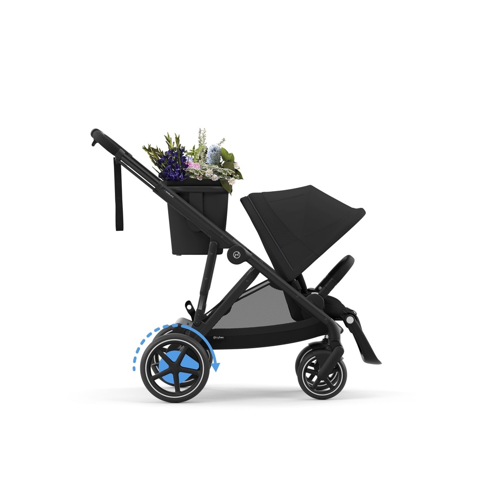 Cybex 2-in-1 Kinderwagen e-Gazelle S Moon Black