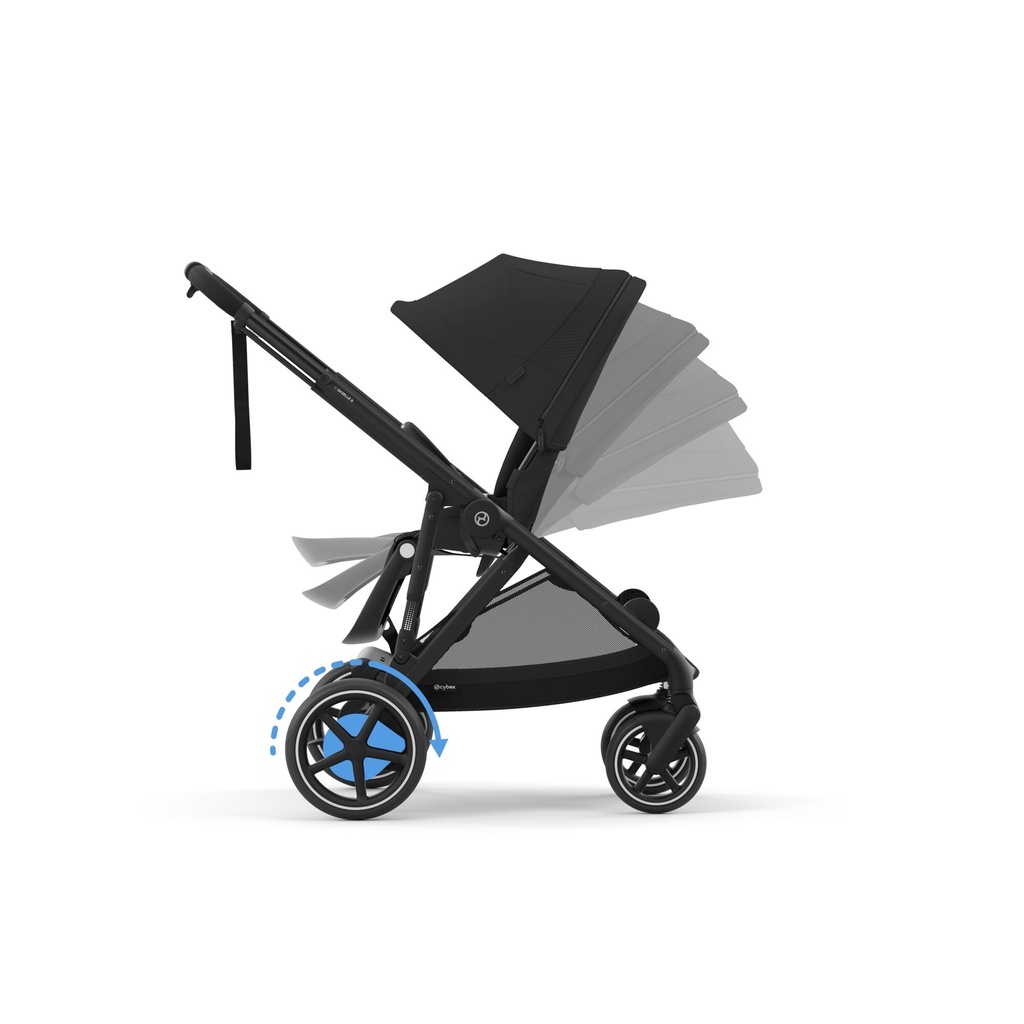 Cybex 2-in-1 Kinderwagen e-Gazelle S Moon Black