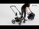 Cybex Siège-auto portable Aton S2 Groupe 0+/i-Size Moon Black