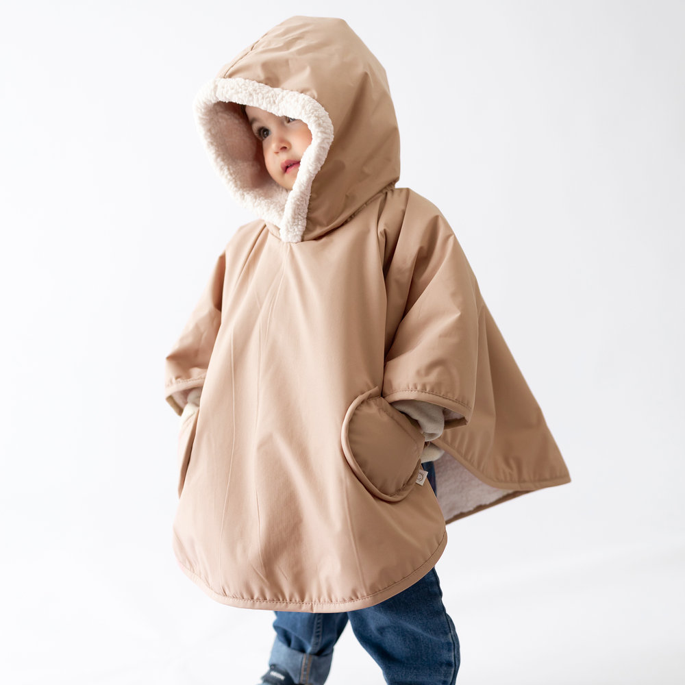 Bemini Poncho de voyage Teddy & Coated Natural