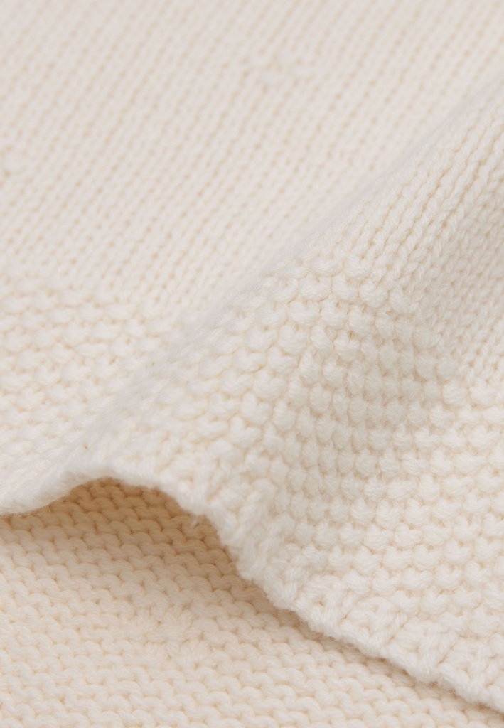 deken voor wieg 75x100cm Cosy Knit Ivory