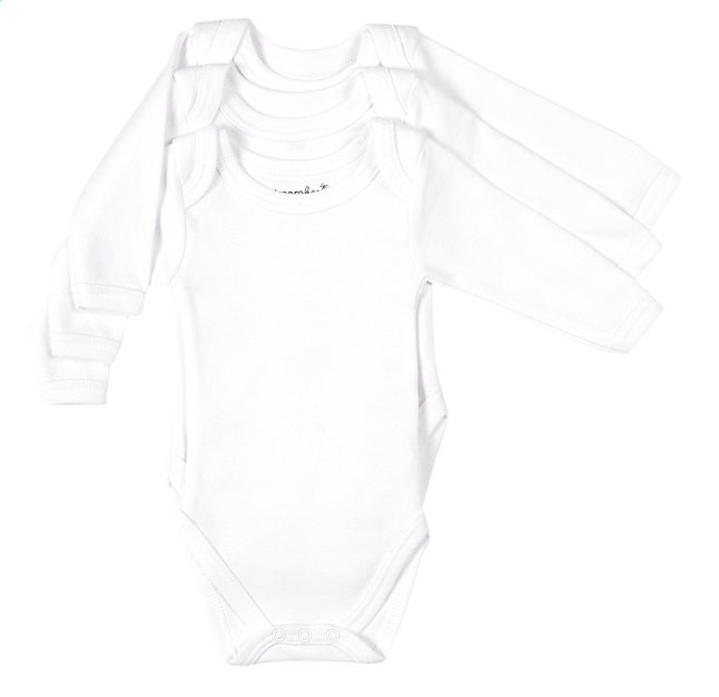 Dreambee Body met lange mouwen Essentials Off White - 3 stuks