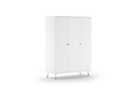 Jaxx Armoire 3 portes Billy blanc