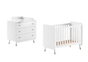 Jaxx 2-delige babykamer (bed + commode) Billy wit