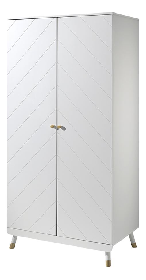 Jaxx Armoire 2 portes Billy blanc