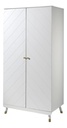 Jaxx Armoire 2 portes Billy blanc