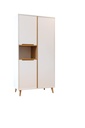 Pericles Kleerkast met 3 deuren Boho White