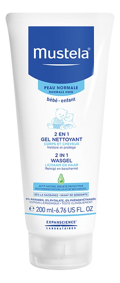 Mustela Wasgel 2-in-1 Haar en Lichaam 200 ml