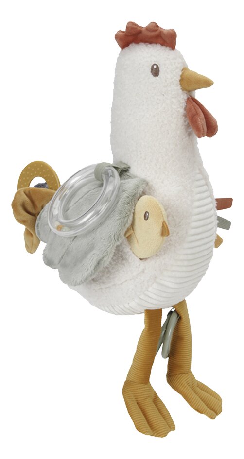 Little Dutch Peluche d'activités Little Farm Poulet 22 cm