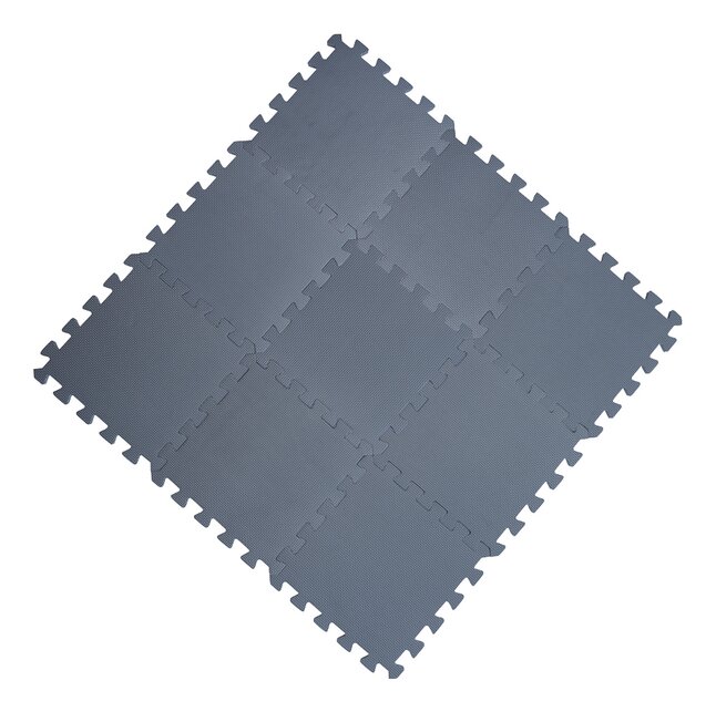 BabyDan Puzzeltegels Dusty Blue - 9 stuks