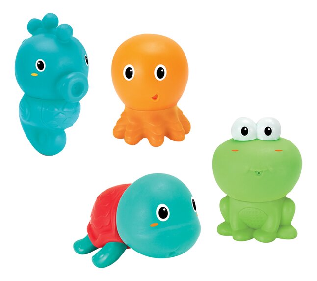 Infantino Jouet de bain Animaux marins - 4 pièces