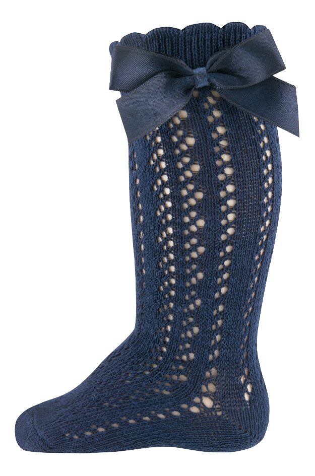 Ewers Paire de chaussettes nœud Navy taille 17/18