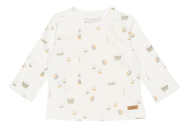 Little Dutch T-shirt à longues manches Sailors Bay White blanc