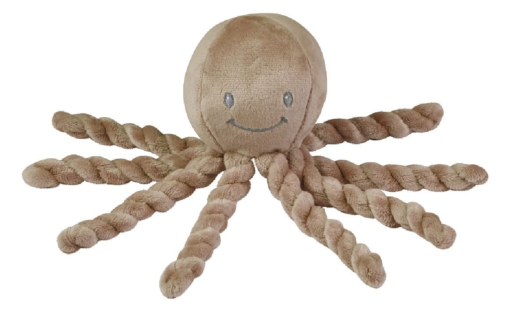 Nattou Knuffel Lapidou Octopus Moka 25 cm