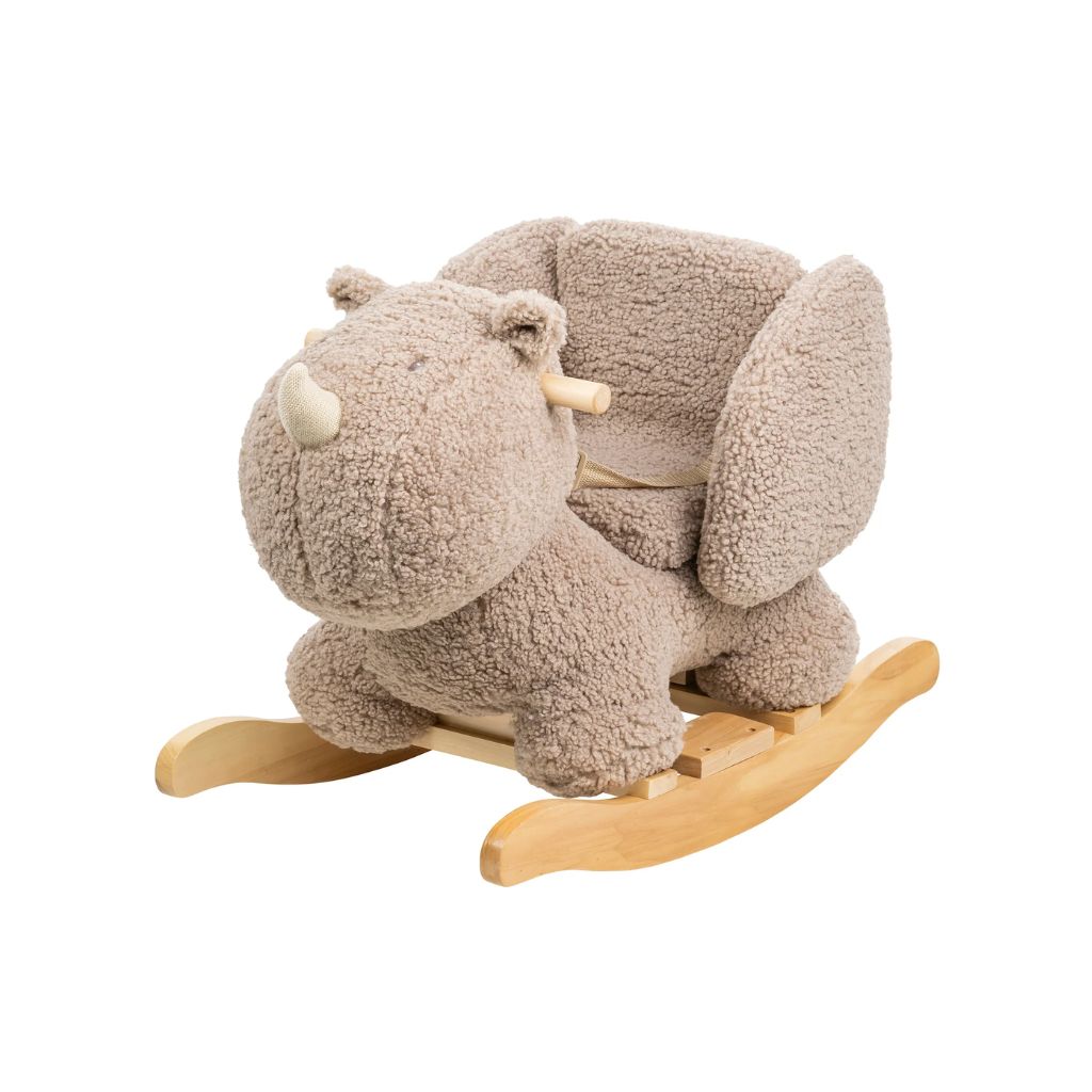 Nattou Schommeldier Rhino Teddy Taupe